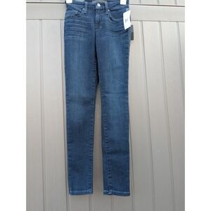 Joes Jeans Sz 24‎ Womens Curvy Skinny Ankle Stretch Denim Blue Straight Leg NEW